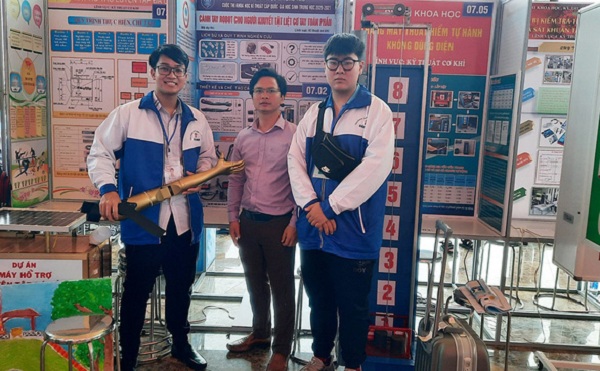 Cánh tay robot đoạt giải ba Hội thi khoa học kỹ thuật quốc tế 2021