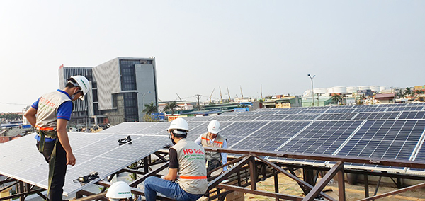 Điện mặt trời hòa lưới cho doanh nghiệp tại KCN Đình Vũ Hải Phòng