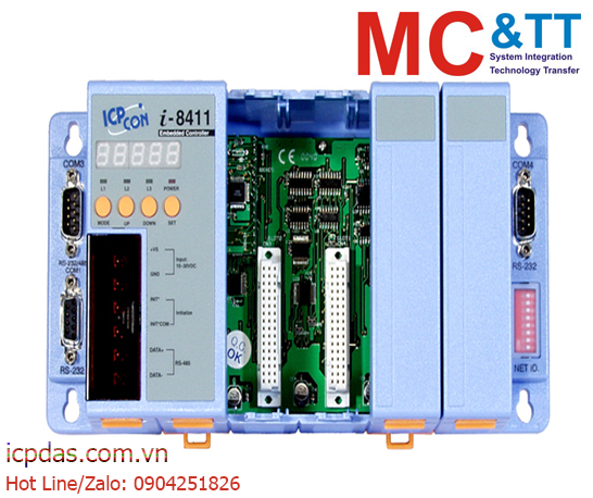 I-8411: Bộ điều khiển lập trình nhúng kết nối RS-232/ RS-485 ICP DAS