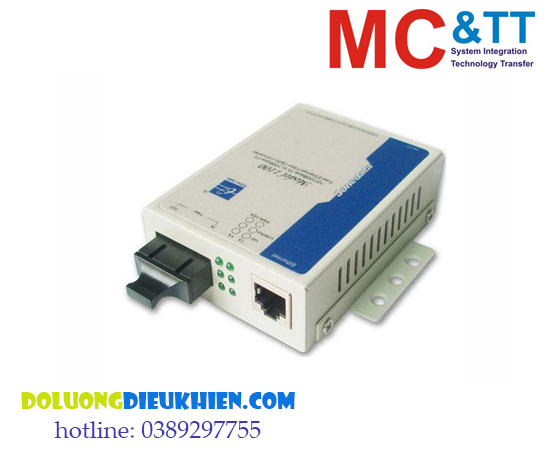 MODEL1100: Bộ chuyển đổi quang điện 1 cổng Ethernet + 1 cổng quang Single-Mode cáp đơn 3Onedata
