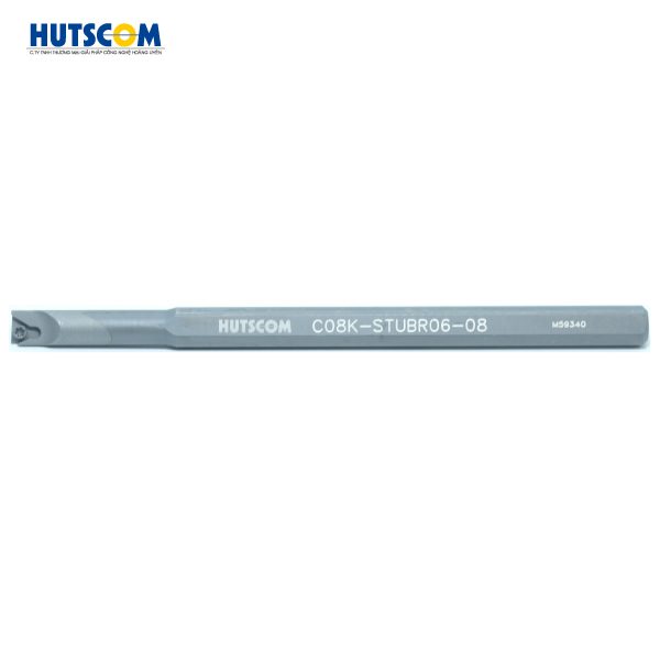 Cán dao cắt tiện móc lỗ hợp kim 8 HUTSCOM C08K-STUBR06-08
