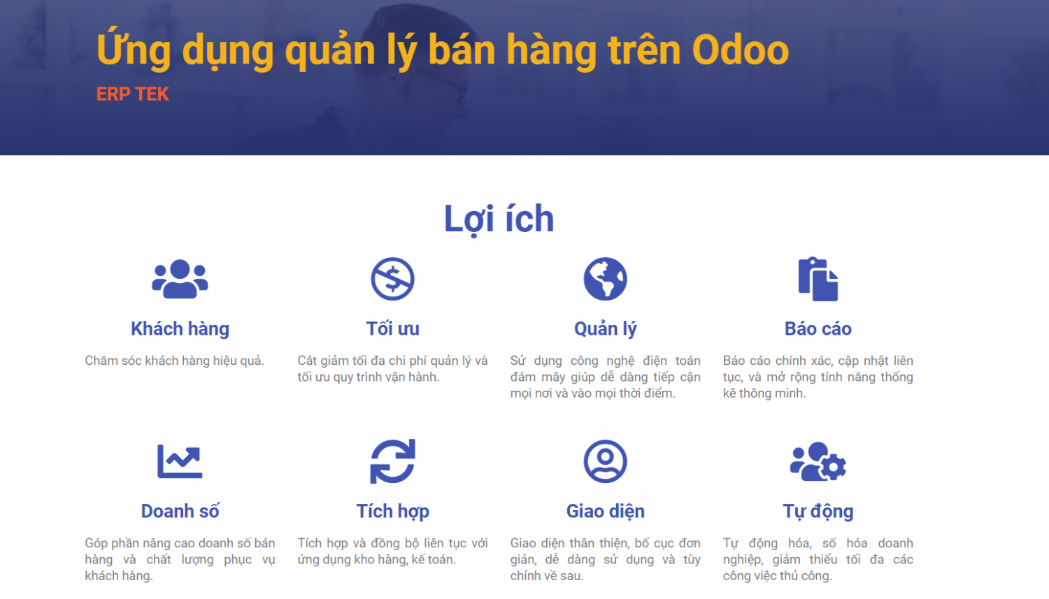 Phần mềm quản lý bán hàng trên Odoo