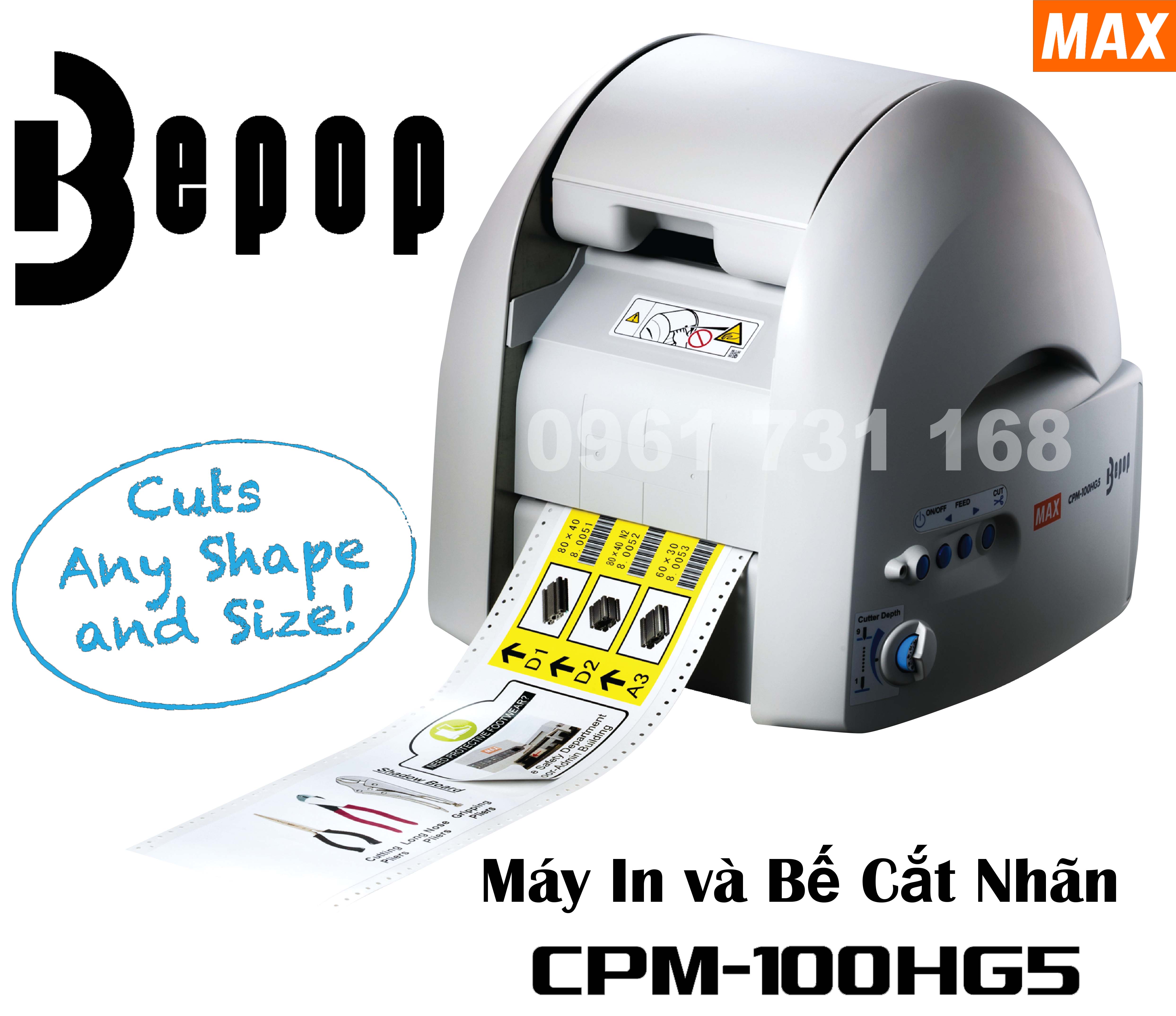 Máy in và bế cắt nhãn tự động CPM-100HG5M chính hãng MAX JAPAN