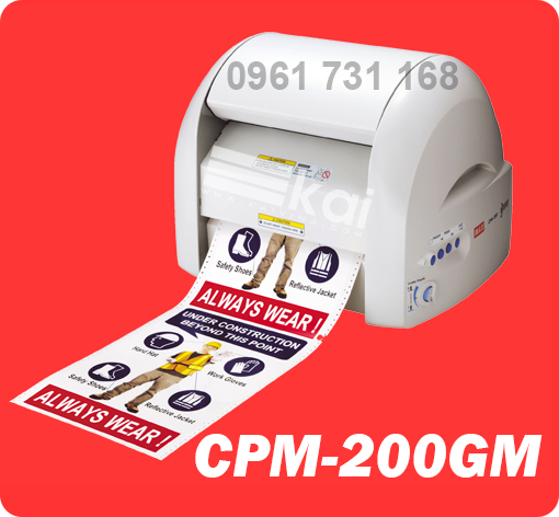 Máy in, bế và cắt nhãn tự động CPM-200GM chính hãng MAX JAPAN