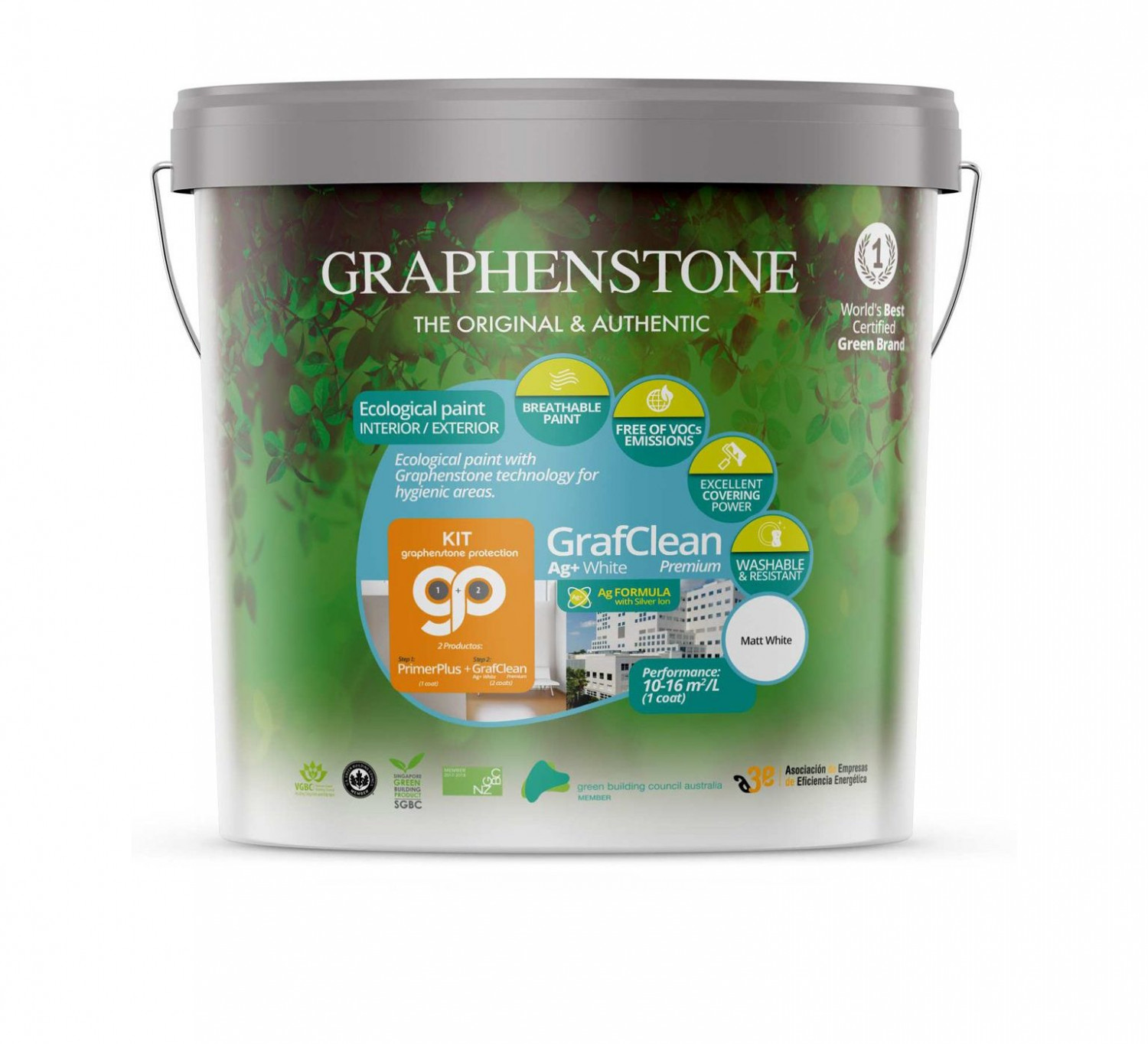 Sơn sinh thái chuyên dụng nano bạc Graphenstone Grafclean Ag+ Premium