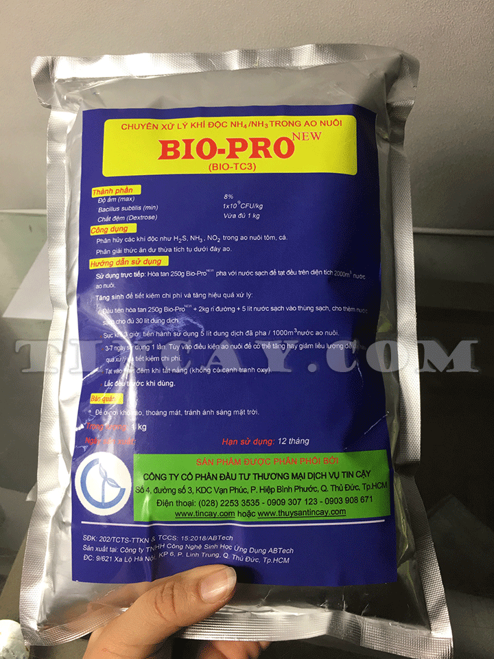 Men vi sinh xử lý khí độc NH4/ NH3 BIO-PRO NEW (BIO-TC3)