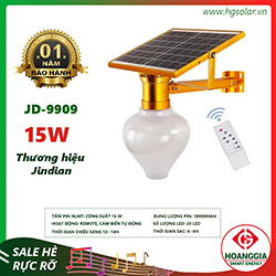 Đèn sân vườn năng lượng mặt trời JD-9909 15W