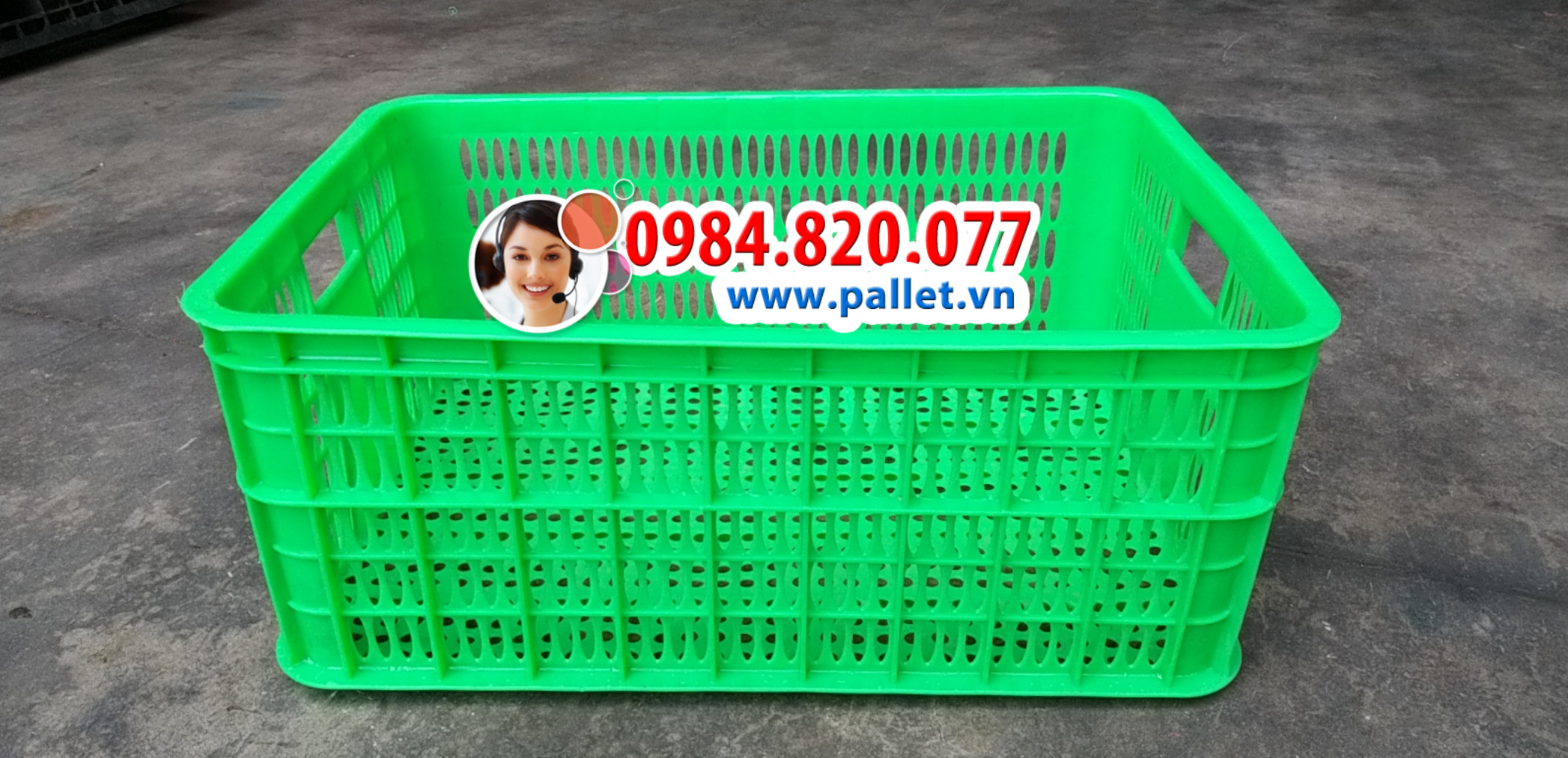 Rổ nhựa hở 2 tấc 5 giá rẻ - Thùng nhựa Việt Nhật