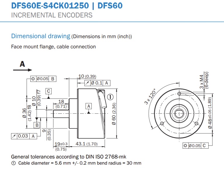Bộ mã hóa vòng quay (encoder) DFS60E-S4CK 01250