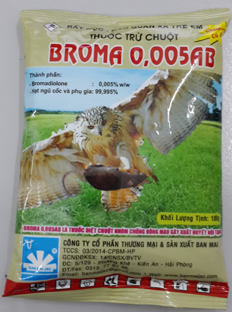 Thuốc trừ chuột Broma 0,005AB (100g)