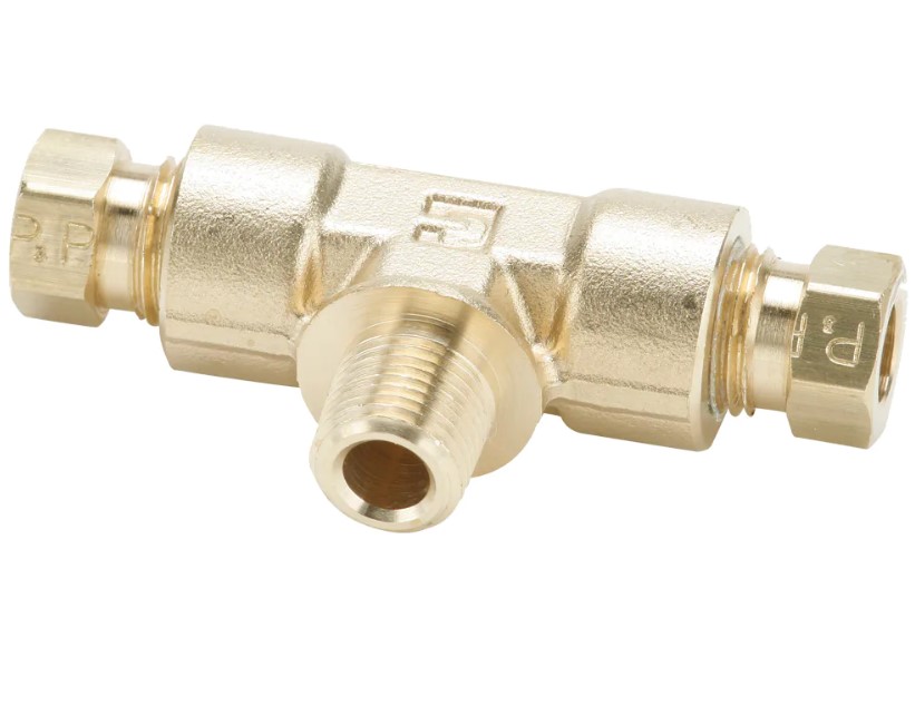 Brass flareless tube fitting, Hi-Duty/ Ống nối ống định tâm bằng đồng thau (Parker)