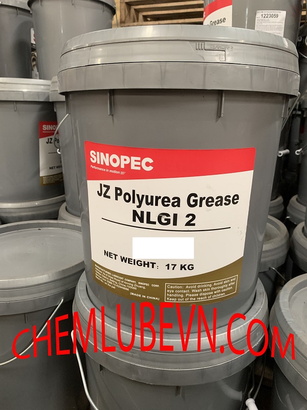 Mỡ chịu nhiệt độ cao SINOPEC JZ Polyurea Grease NLGI 0,1,2