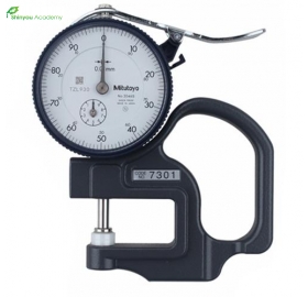 Thước đo độ dày cơ, đồng hồ đo độ dày 0-10(mm)/0.01(mm), Mitutoyo